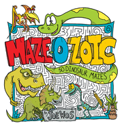 Maze-O-Zoic: 50 Dinosaur Mazes