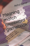 Meaning match crossword gamebook