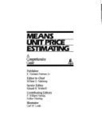 Means Unit Price Estimating: A Comprehensive Guide - R S Means Company
