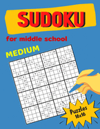 Medium Sudoku For Middle School Puzzles 16x16: Math riddles book for Teens, smart gifts for Boy & Girl, worksheet and answer key one puzzle per page
