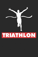 Mein Triathlontagebuch: Trainingstagebuch fr alle Triathleten &#9830; Laufen, Schwimmen, Radfahren &#9830; Logbuch fr ber 300 Eintrge &#9830; handliches 6x9 Format &#9830; Motiv: Triathlon Ziellinie