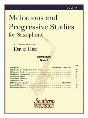 Melodious and Progressive Studies, Book 2: For Saxophone - Hite, David