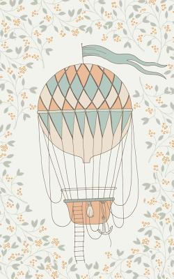 Melon Hot Air Balloon & Basket - Lined Notebook with Margins - 5x8: 101 Pages, 5 X 8, College Ruled, Journal, Soft Cover - Legacy