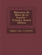 Memoires de Mme de La Fayette