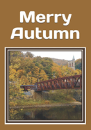 Merry Autumn: An extra-large print (48 pt. bold) gift booklet with a classic poem and colorful Autumn pictures