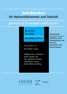 Methodological Artefacts, Data Manipulation and Fraud in Economics and Social Science: Themenheft 5+6/Bd. 231(2011) Jahrbcher Fr Nationalkonomie Und Statistik