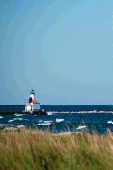 Michigan City Lighthouse - Blank Notebook: 101 Pages, 6 X 9 Journal, Soft Cover