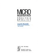 Microeconomics: Analysis and Policy