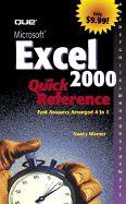 Microsoft Excel 2000 Quick Reference