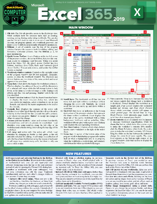 Microsoft Excel 365 - 2019: A Quickstudy Laminated Sotware Reference Guide - Frye, Curtis
