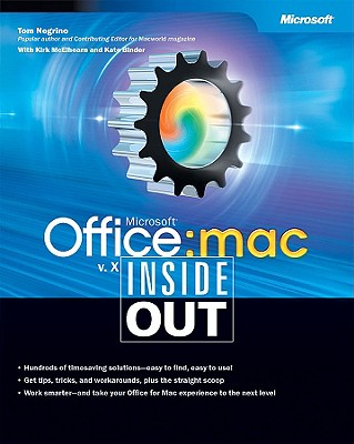 Microsoft Office V. X for Mac Inside Out - Negrino, Tom, and McElhearn, Kirk, and Binder, Kate