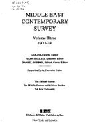 Middle East Contemporary Survey: 1978-79