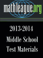 Middle School Test Materials 2013-2014