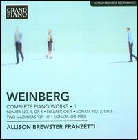Mieczyslaw Weinberg: Complete Piano Works, Vol. 1 - Allison Brewster Franzetti (piano)