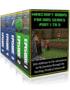 Minecraft Books for Kids Series ( Part 1 to 5 ): 5 in 1 Exciting Minecraft Novels Boxed Set Bundle