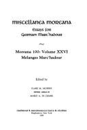Miscellanea Moreana: Essays for Germain Marc'hadour: Volume 61