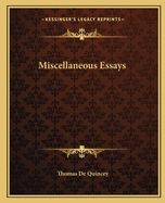 Miscellaneous Essays