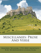 Miscellanies: Prose and Verse