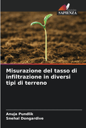 Misurazione del tasso di infiltrazione in diversi tipi di terreno