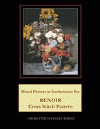 Mixed Flowers in Earthenware Pot: Renoir Cross Stitch Pattern