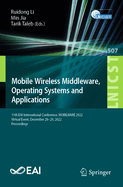 Mobile Wireless Middleware, Operating Systems and Applications: 11th EAI International Conference, MOBILWARE 2022, Virtual Event, December 28-29, 2022, Proceedings