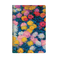 Monet's Chrysanthemums A4 Dot-Grid Cahier