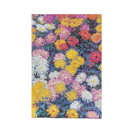 Monet's Chrysanthemums Mini Lined Hardback Journal (Elastic Band Closure)