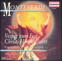 Monteverdi: Vesper zum Fest Christi Himmelfahrt - Detlef Bratschke (alto); Eric Mentzel (tenor); Gunther Schmidt (bass); Hermann Oswald (tenor);...
