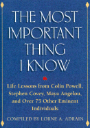 Most Important Thing I Know - Mjf Books