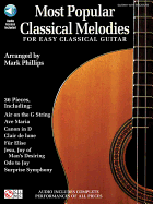 Most Popular Classical Melodies for Easy Classical Guitar Arr. Mark Phillips Book/Online Audio