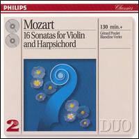 Mozart: 16 Sonatas for Violin & Harpsichord - Blandine Verlet (harpsichord); Blandine Verlet (clavecin); Blandine Verlet (cembalo); Gerard Poulet (violin)