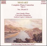 Mozart: Complete Piano Concertos, Vol. 1 - Concentus Hungaricus; Jen Jand (piano); Andrs Ligeti (conductor)