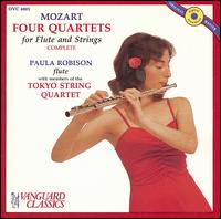 Mozart: Flute Quartets (Complete) - Kazuhide Isomura (viola); Koichiro Harada (violin); Paula Robison (flute); Sadao Harada (cello); Tokyo String Quartet