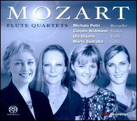 Mozart: Flute Quartets  - Carolin Widmann (violin); Joseph Hill (cello maker); Marta Sudraba (cello); Michala Petri (recorder); Ula Ulijona (viola)