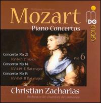 Mozart: Piano Concertos, Vol. 6 - Christian Zacharias (piano); Christian Zacharias (violin cadenza); Lausanne Chamber Orchestra; Christian Zacharias (conductor)