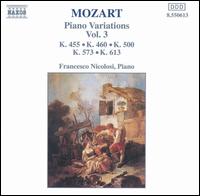 Mozart: Piano Variations, Vol. 3 - Francesco Nicolosi (piano)