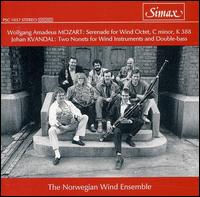 Mozart: Serenade for Wind Octet, K. 388; Kvandal: Two Nonets for Wind Instruments and Double-Bass - Einar Schoeyen (double bass); Gregor Zubicky (vocals); Hans Petter Bonden (clarinet); Hildegun Flataboe (french horn);...