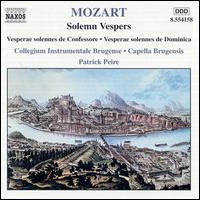 Mozart: Solemn Vespers - Brugensis Capella (choir, chorus); Collegium Instrumentale Brugense; Patrick Peire (conductor)