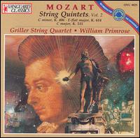 Mozart: String Quintets, Vol.2 - Griller String Quartet; William Primrose (viola)