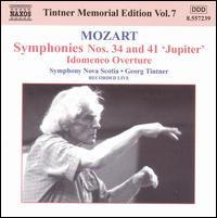 Mozart: Symphonies Nos. 34 & 41; Idomeneo Overture - Georg Tintner (speech/speaker/speaking part); Symphony Nova Scotia; Georg Tintner (conductor)