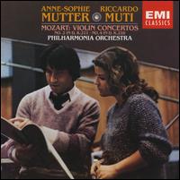 Mozart: Violin Concertos Nos. 2 & 4 - Anne-Sophie Mutter (violin); Philharmonia Orchestra; Riccardo Muti (conductor)