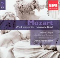 Mozart: Wind Concertos; Sernade K 361 - Ifor James (horn); Martin Gatt (bassoon); Maurice Bourgue (candenza); Maurice Bourgue (oboe); Michel Debost (flute);...