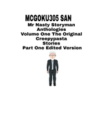 Mr Nasty Storyman Anthologies Volume One The Original Creepypasta Stories Part One Uncut Version: Mr Nasty Storyman Volume One