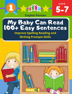 My Baby Can Read 100+ Easy Sentences Improve Spelling Reading And Writing Prompts Skills English Persian: 1st basic vocabulary with complete Dolch Sight words flash cards kindergarten first grade learn to read books for easy readers kids 5-7
