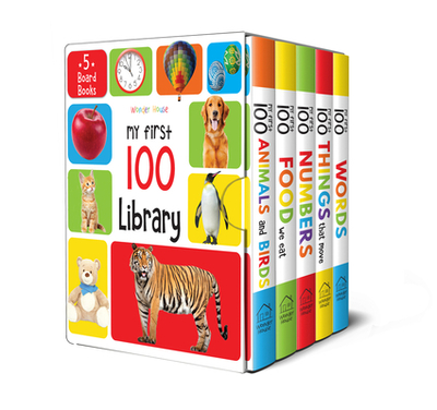 My First 100 Library: Boxset of 5 Early Learning Board Books - Wonder House Books