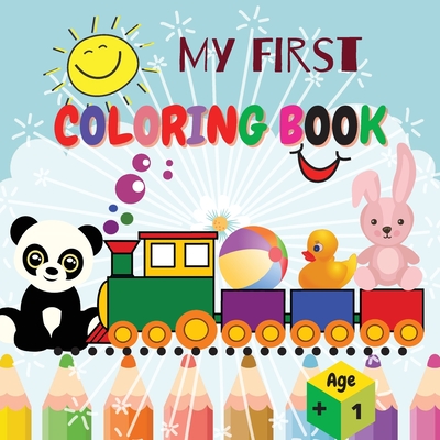 My first Coloring Book: Amazing Children's Book with Cute & Simple 40 Pictures to Learn vocabulary and Coloring Skills For Toddlers & Kids Early Learning - Daisy, Adil