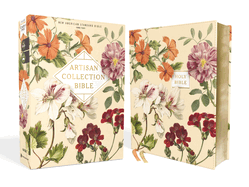 NASB, Artisan Collection Bible, Leathersoft, Almond Floral, Red Letter, 1995 Text, Comfort Print