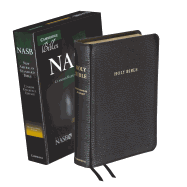 NASB Clarion Reference Bible, Black Calf Split Leather, NS484:X