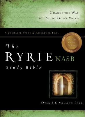 NASB Ryrie Study Bible, Black Genuine Leather, Red Letter - Ryrie, Charles C.