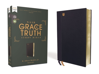 Nasb, the Grace and Truth Study Bible (Trustworthy and Practical Insights), Leathersoft, Navy, Red Letter, 1995 Text, Comfort Print - Mohler Jr, R Albert (Editor), and Zondervan
